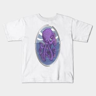 The octopus in an ellipse Kids T-Shirt